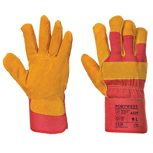 Fleece Lined Rigger Glove, Red Size XL R/Fit