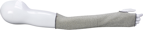 18 Cut Resistant Sleeve, Grey R/Fit