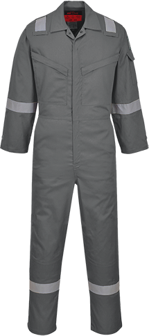 Araflame NFPA 2112 Coverall, Grey Size 36 R/Fit