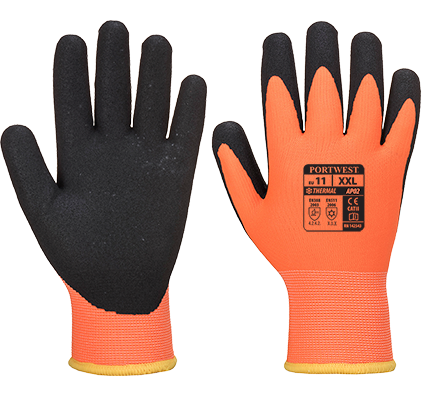 PORTWEST GLOVE THERMO PRO ULTRA ORANGE/BLACK LARGE 