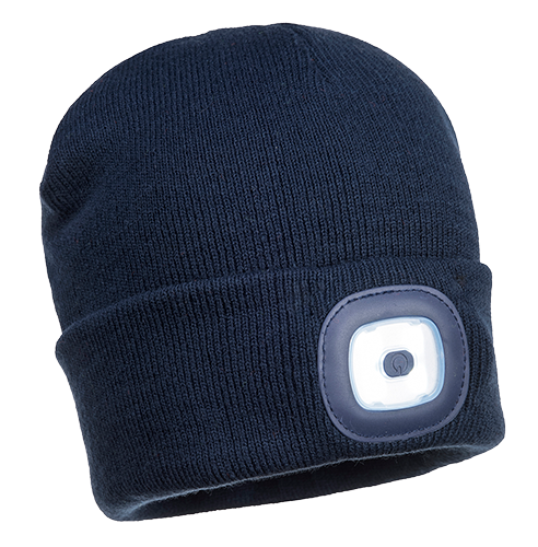 Junior Beanie LED Headlight, Navy R/Fit