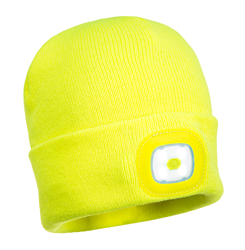 Junior Beanie LED Headlight, Yellow R/Fit