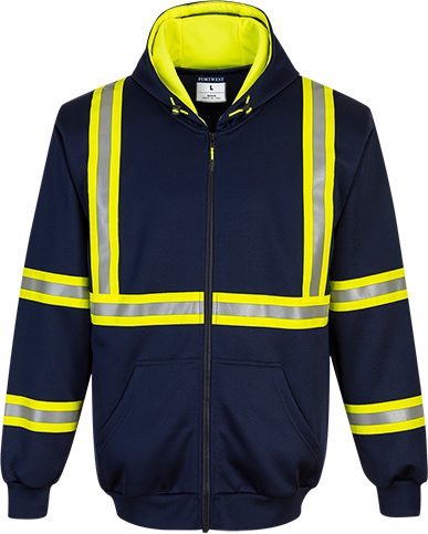Iona Xtra Enhanced Hoodie, Navy Size 4XL R/Fit