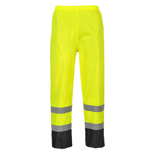Hi-Vis Classic Contrast Trouser, Yellow/Black, Large, Regular ( H444 )