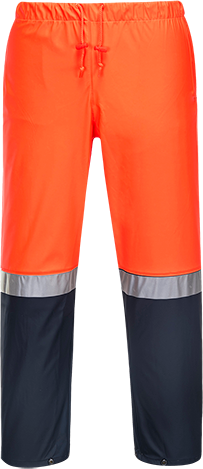 HUSKI PANTS FARMERS HI-VIS ORANGE/NAVY 3XL 