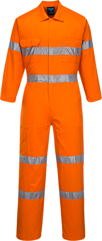 PRIME MOVER COVERALL LIGHTWEIGHT WITH TAPE ORANGE 117