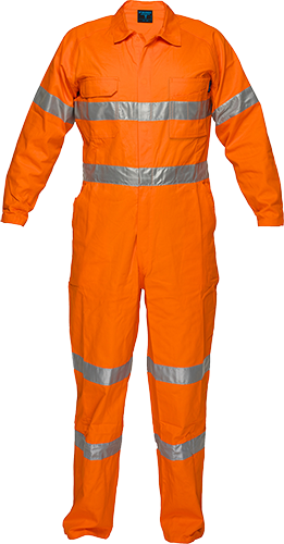 PRIME MOVER COVERALL LIGHTWEIGHT DAY/NIGHT ORANGE SHORT 87