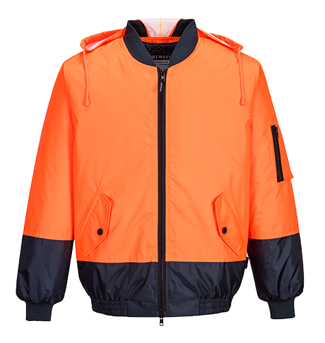 PRIME MOVER JACKET BOMBER LINED CLASS D ORANGE/NAVY 3XL 