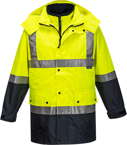 PRIME MOVER JACKET ANTISTATIC 4IN1 DAY/NIGHT YELLOW/NAVY 3XL 