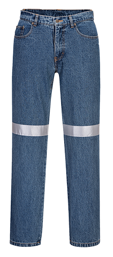 PRIME MOVER PANTS DENIM WITH TAPE CLASS N BLUE SHORT 132 