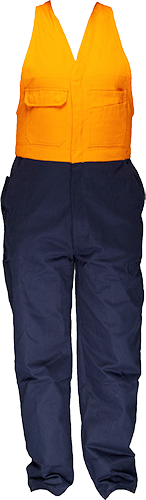 PRIME MOVER COVERALL ACTION BACK CLASS D ORANGE/NAVY TALL 94