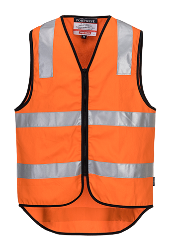 PRIME MOVER VEST COTTON HI-VIS DAY/NIGHT ORANGE 3XL 
