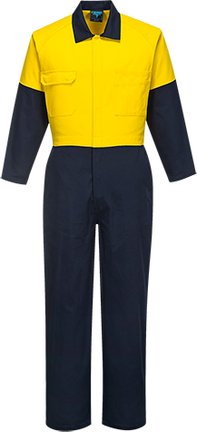 PRIME MOVER COVERALL COTTON CLASS D YELLOW/NAVY REGULAR 112