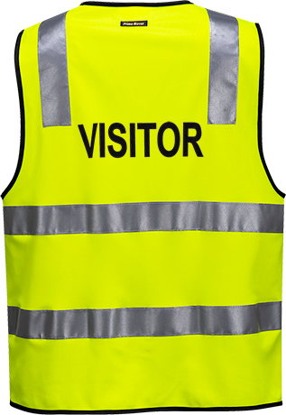 PRIME MOVER VEST VISITOR ZIP DAY/NIGHT YELLOW 5XL 