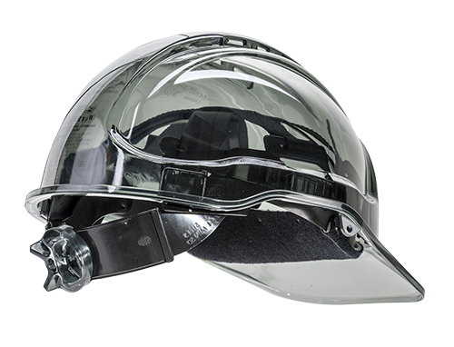 Peak View Ratchet Vent Helmet, Smoke R/Fit