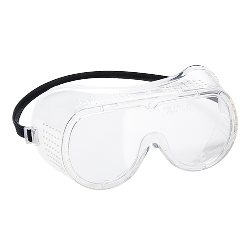Direct Vent Goggles EN166, Clear R/Fit