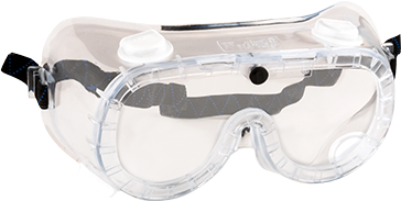 Indirect Vent Goggles EN166, Clear R/Fit