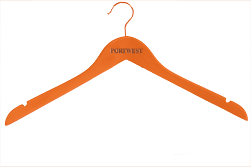 Portwest Wooden Jacket Hanger, Orange