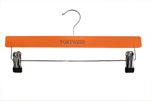 Portwest Wooden Trouser Hanger, Orange