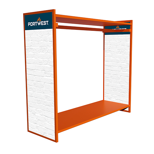 Freestanding Floor Stand, Orange