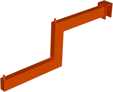 Stepped Arm, Orange